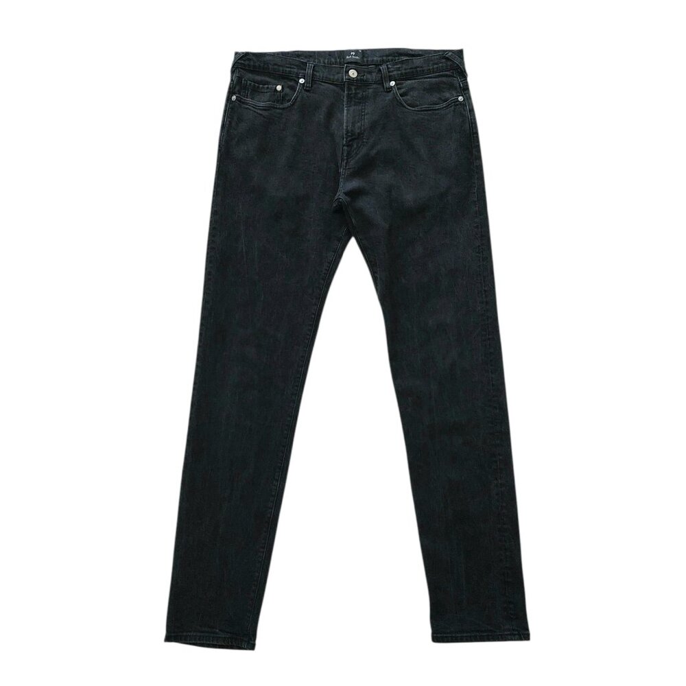 PS Paul Smith Washed Black Tapered Fit Slim Leg Jeans Men's Size 34x32